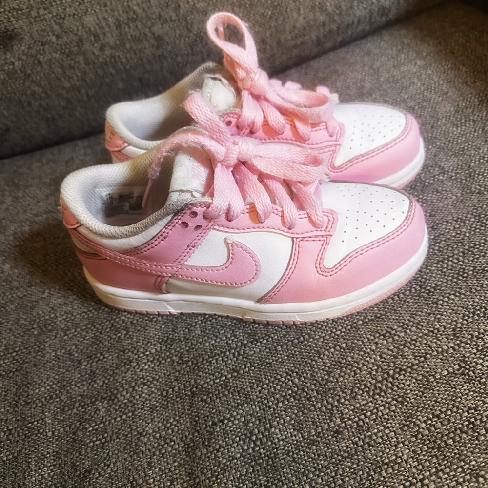 Nike Dunk Low Toddler – Pink/White (Size 11C)